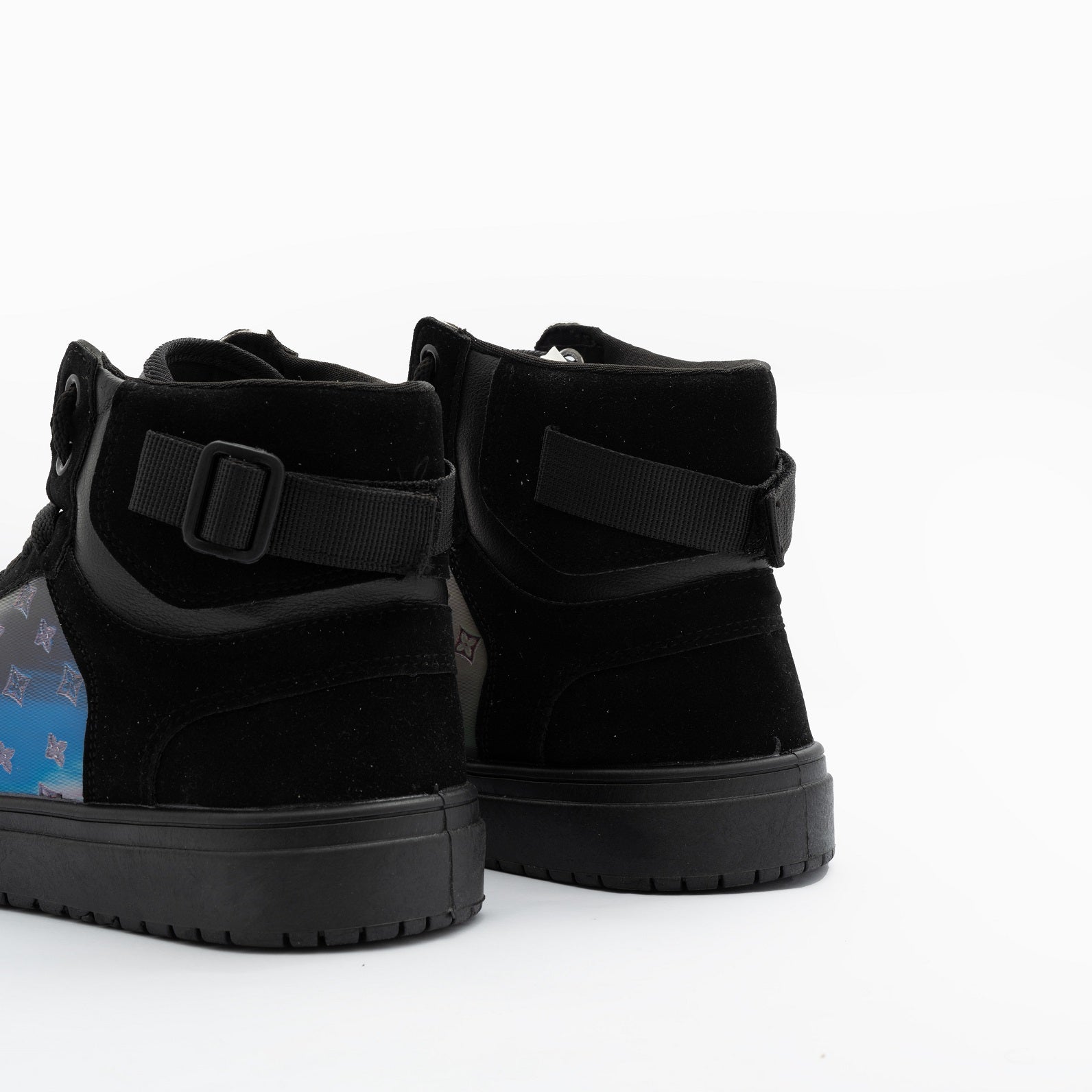 holographic high top sneakers
