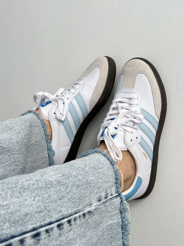 Adidas Samba / White sky blue