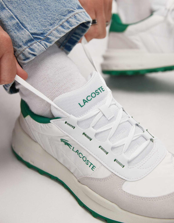 Lacoste Elite Active Textile Trainers / White